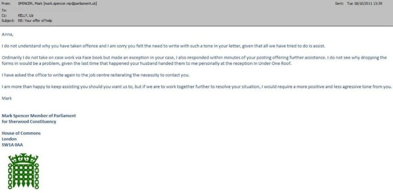 E-Mail from MP