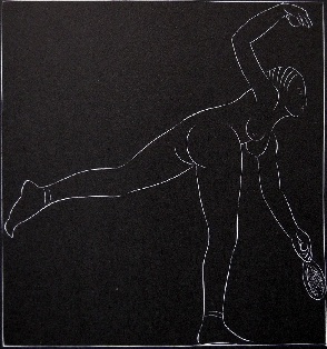 Eric Gill Tennis Player 1923 original