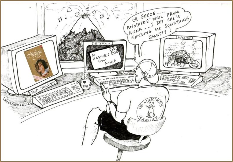 Cartoon of Harvey