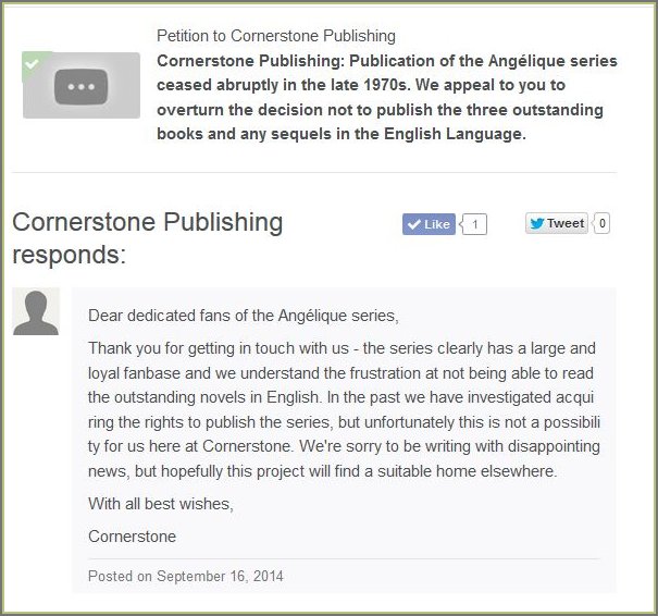 Cornerstone Response