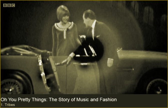 Cilla arrives on stage at the Palladium