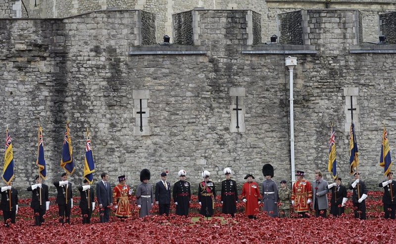 The final line-up to honour the fallen