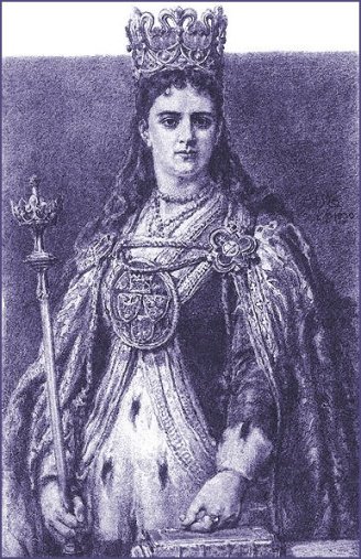 Jadwiga as illustrated by Jan Matejko