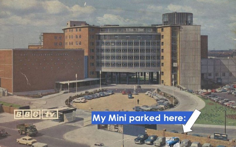My car parked at Television Centre
