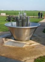 Spitfire Fountain at the Aviator Hotel