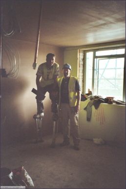 Men at work in prototype rooms