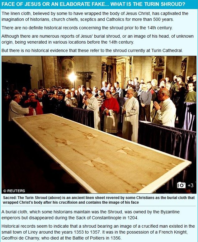 Face of Jesus or elaborate fake article