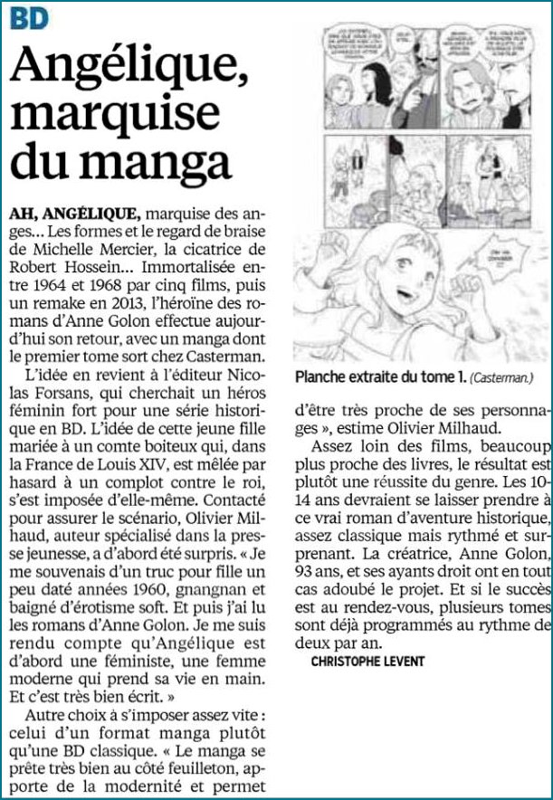 Manga Review naming the Marquise du Manga