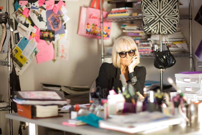 A pensive Barbara at work
