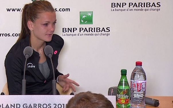 Post match interview Aga Radwanska