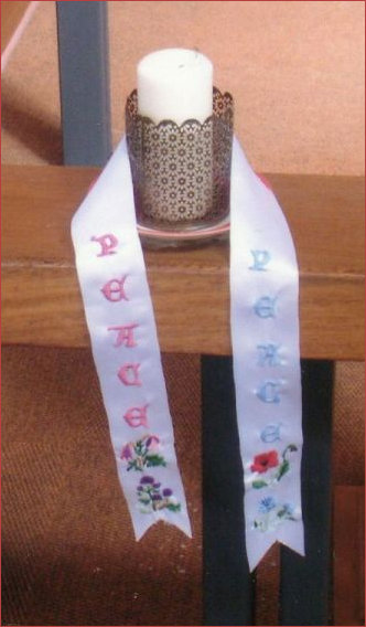Peace Candle decoration