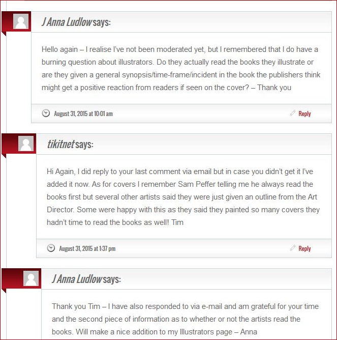 Illustrators comments