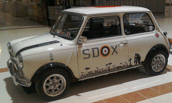 Mini with Poppy livery fund raising