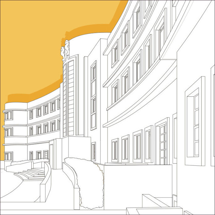 Midland Hotel streamline Moderne