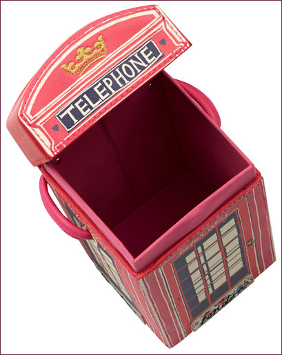 Kiosk Bag showing lid open