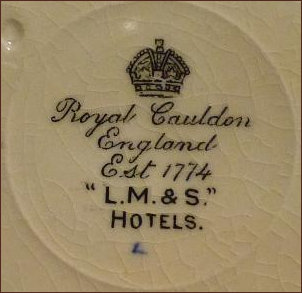 Cauldon Saucer Provenance