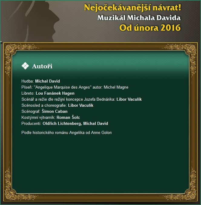 Credits for Stage Show