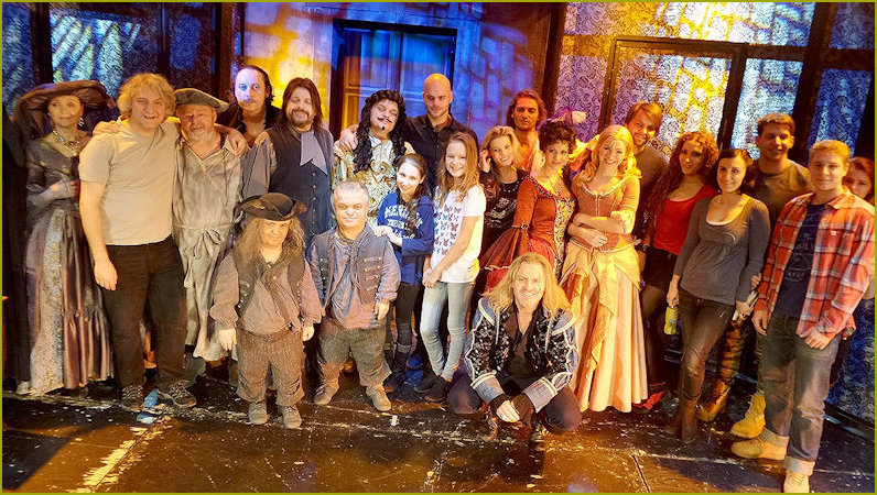 Cast in costume