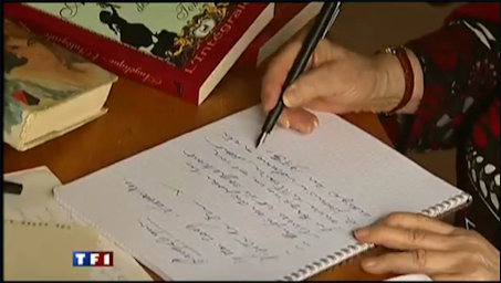 Making notes on a notepad