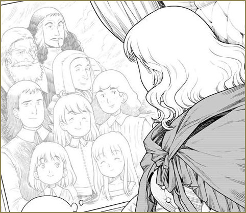 Farewell to her family