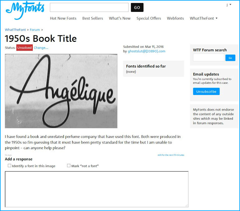 Website to search for fonts