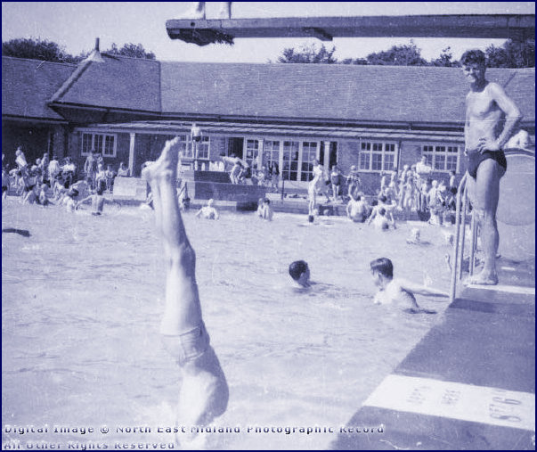 Divers at the pool