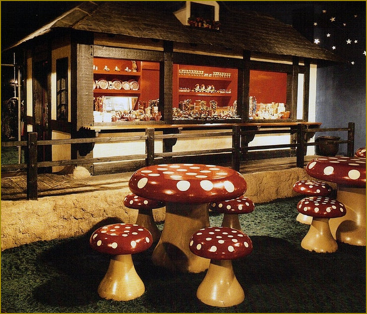 Childrens eating area in Big Biba