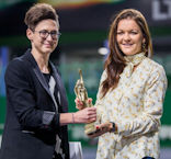 Aga receiving award