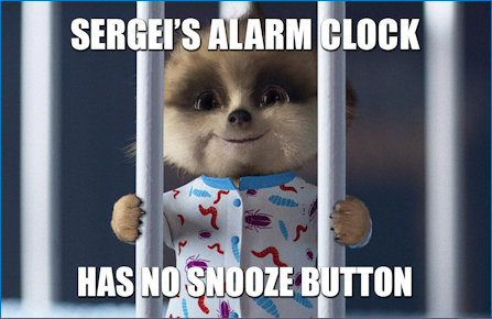 Baby Oleg wide awake