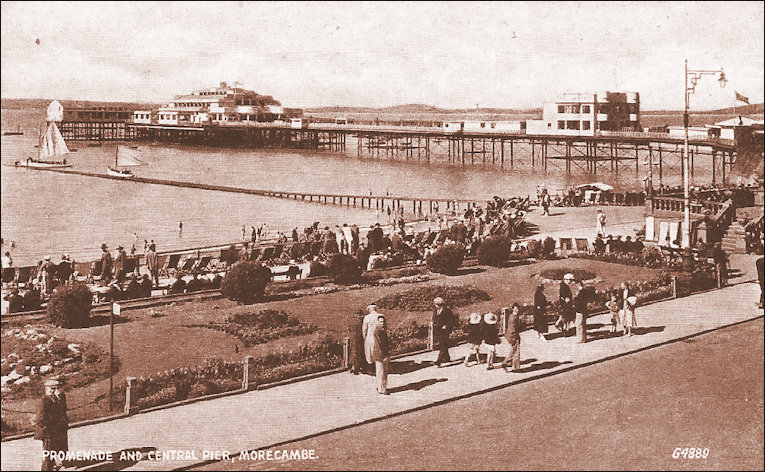 Don Cafe on Central Pier Morecambe panoramic view