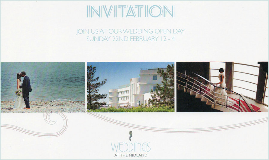 Advertising a Wedding venue at the Midland Hotel