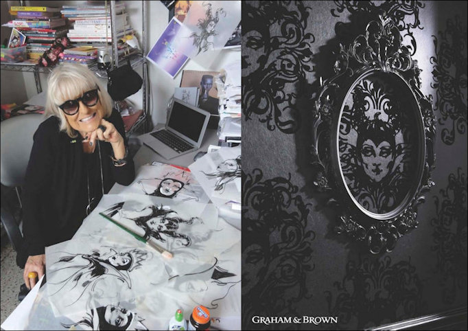 Hulanicki and Disney inspired wallpaper