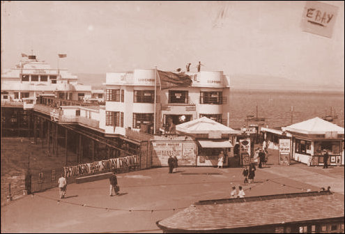 Don Cafe entrance to central pier Morecambe