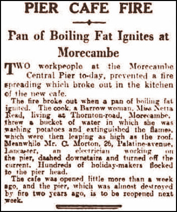 Pier Cafe Fire report 1935