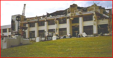 Demolition in progress