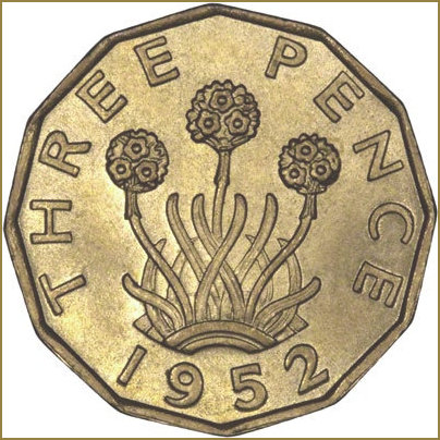 Threepenny piece 1952