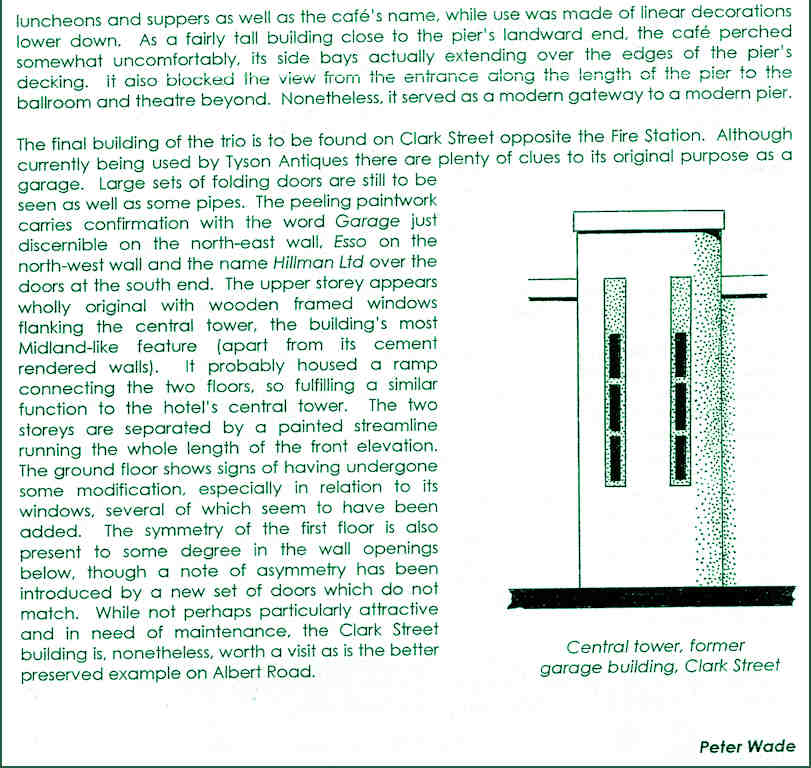 Architectural drawing of the Garage Building on Clark Street Morecambe