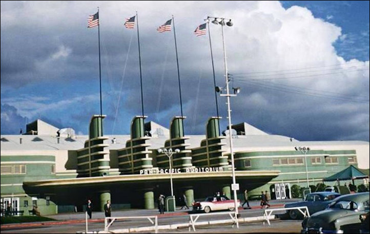 Colour image Pan Pacific Auditorium 1940s
