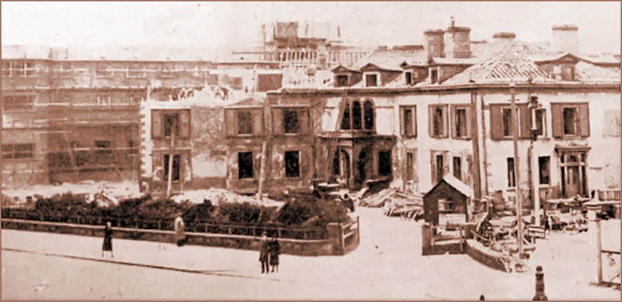 The old and new Midland Hotels circa 1931