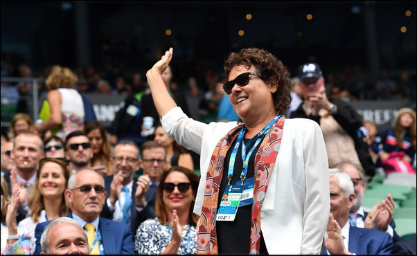 Evonne Cawley at the AO 2017