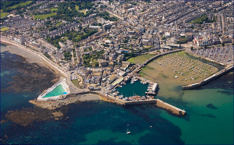 Jubilee Pool aerial view