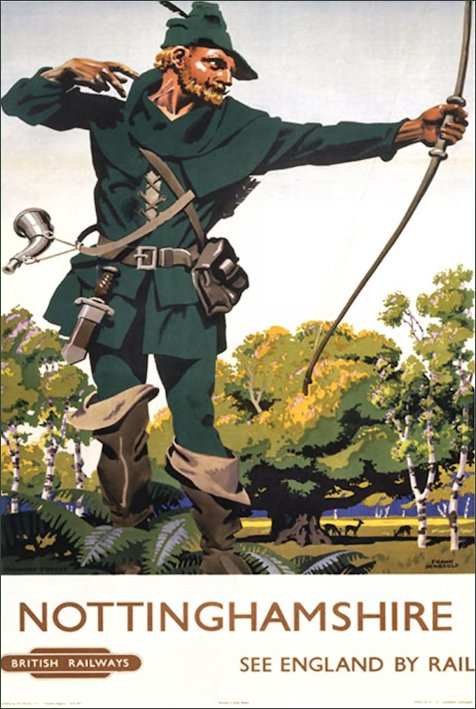 Nottinghamshire Robin Hood BR by Frank Newbould 1953