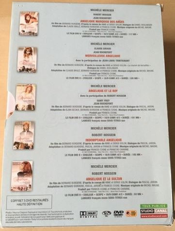 Back of the Studio Canal special edition DVD coffret