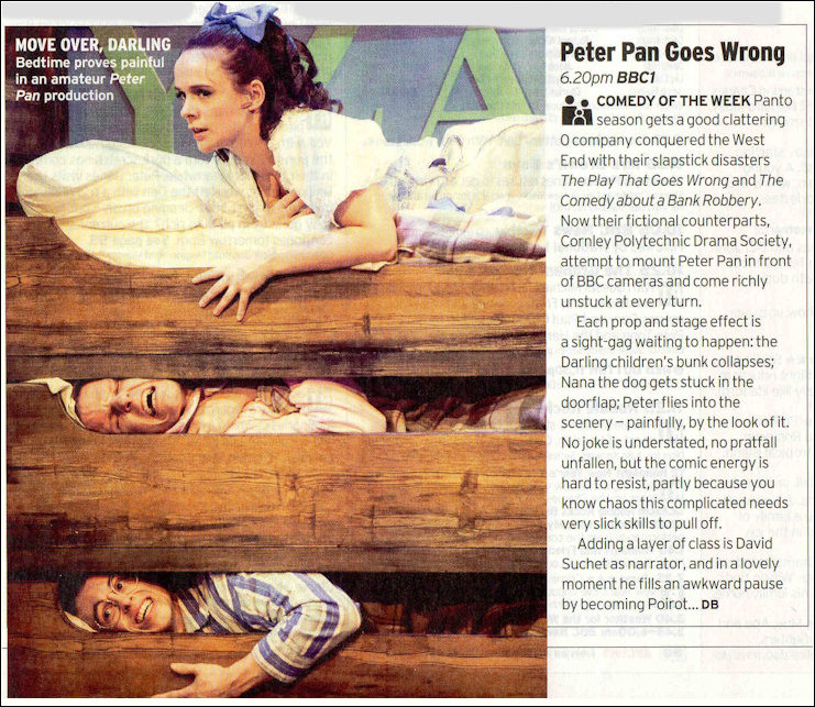 Peter Pan Goes Wrong Radio Times write up