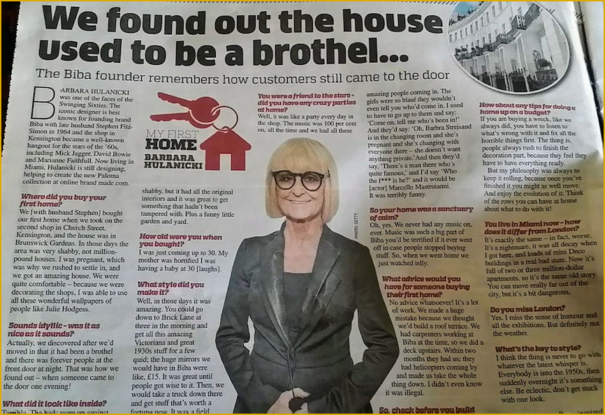 Metro Interview Barbara Hulanicki