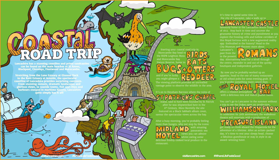 Lancs CC Coastal Road Trip Promo Map