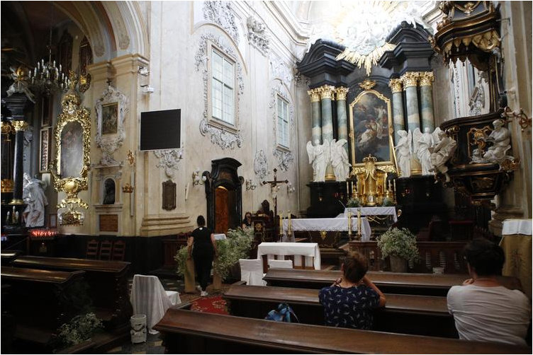 Altar in readiness for wedding