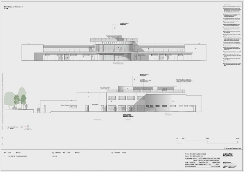 Southern and Western elevations 