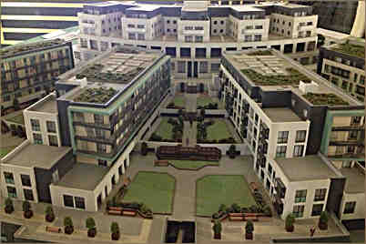 Ocean Hotel Miniaturised Model Terraced Rear