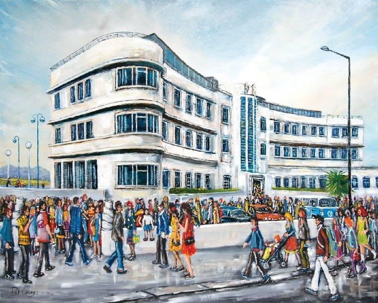 Painting of MH by Phil George